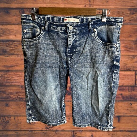 5 for $25🔥Levi's Acid Wash Bermuda Shorts Boys Size 14 1/2 - Picture 1 of 7